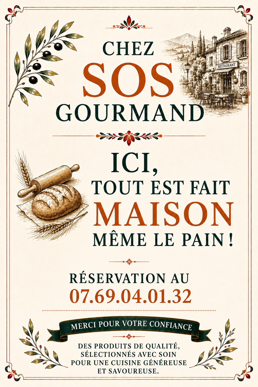 produit frais et fait maison